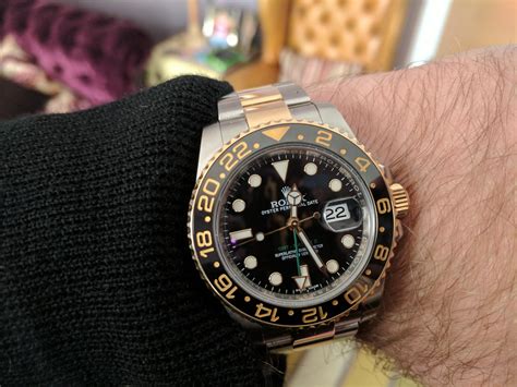 rolex gmt two tone blue